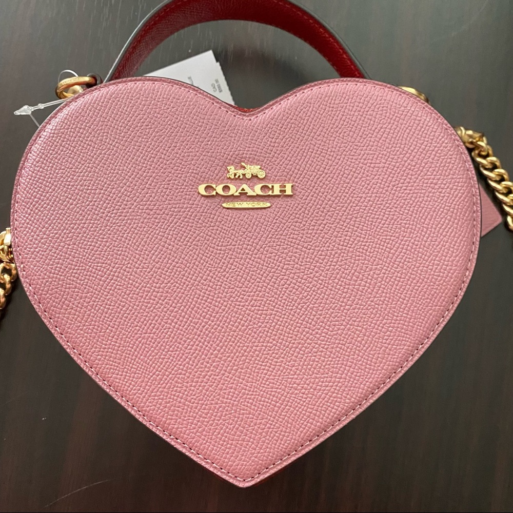 Coach Heart Crossbody In Colorblock - Picture 2 of 8